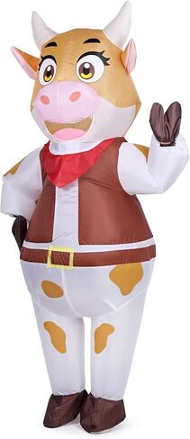 Inflatable Cowboy Costume Adults Western Cowboy Outfit for Halloween Christmas Party Cosplay in Saudi Arabia