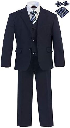 Husky Boys Suit 7pcs Set Suit 8-20 Navy 2 Button in Saudi Arabia