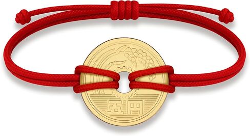 HOBBY OF KINGS Good Luck Coin Bracelet | 18k Gold Plated Wristband | Handmade Jewelry for Collectors and History Lovers in Saudi Arabia