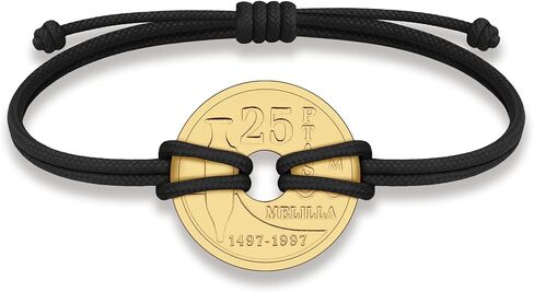 HOBBY OF KINGS Good Luck Coin Bracelet | 18k Gold Plated Wristband | Handmade Jewelry for Collectors and History Lovers in Saudi Arabia