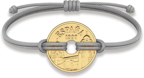 HOBBY OF KINGS Good Luck Coin Bracelet | 18k Gold Plated Wristband | Handmade Jewelry for Collectors and History Lovers in Saudi Arabia