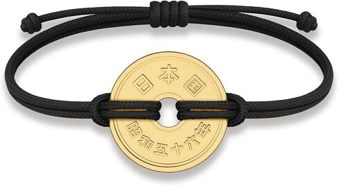 HOBBY OF KINGS Good Luck Coin Bracelet | 18k Gold Plated Wristband | Handmade Jewelry for Collectors and History Lovers in Saudi Arabia