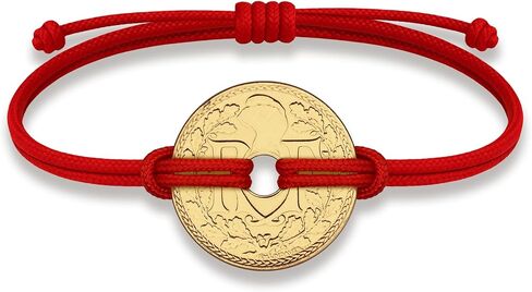 HOBBY OF KINGS Good Luck Coin Bracelet | 18k Gold Plated Wristband | Handmade Jewelry for Collectors and History Lovers in Saudi Arabia