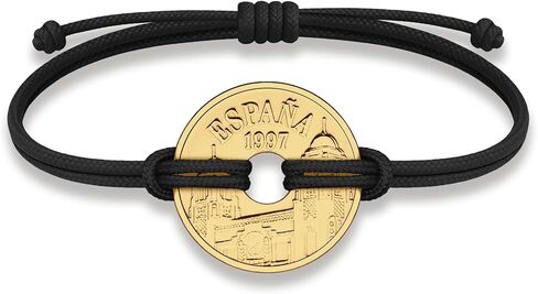 HOBBY OF KINGS Good Luck Coin Bracelet | 18k Gold Plated Wristband | Handmade Jewelry for Collectors and History Lovers in Saudi Arabia