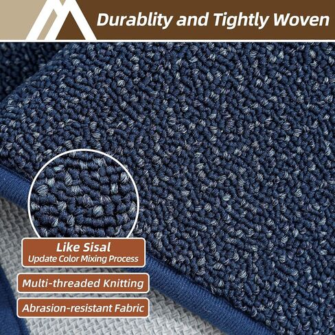 COSY HOMEER Hallway Runner Rug 2'x8' Non Slip Washable Entryway Runner Rugs Absorbent Stain Resistant Carpet Rug Runners for Hallways,Entrance and Laundry Room,Blue in Kuwait