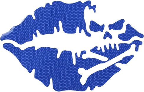 Halloween Car Lip Decals Window Skull Lip Stickers PET Purple for Car Window Wall Indoor 1 Pcs in Saudi Arabia