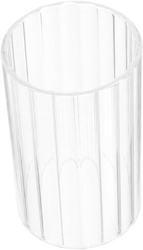 Gadpiparty Transparent Decorative Glass Candle Holder Sleeve Open-Ended Shade for Home Wedding Banquet Decor Clear Candle Cover in Kuwait