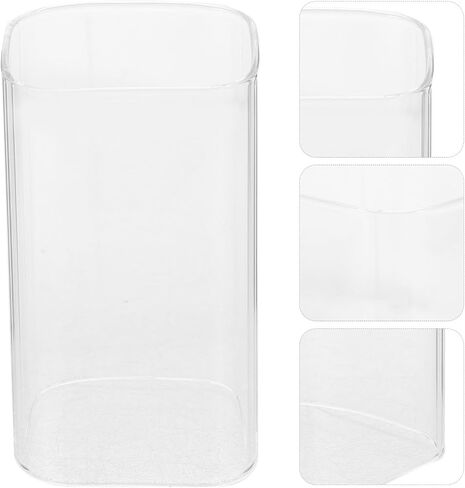 Zerodeko Glass Candle Cover Cylinder Transparent Open Flame Candle Holder Sleeve for Home Decor Wedding Banquet DIY Floral Arrangement in Saudi Arabia