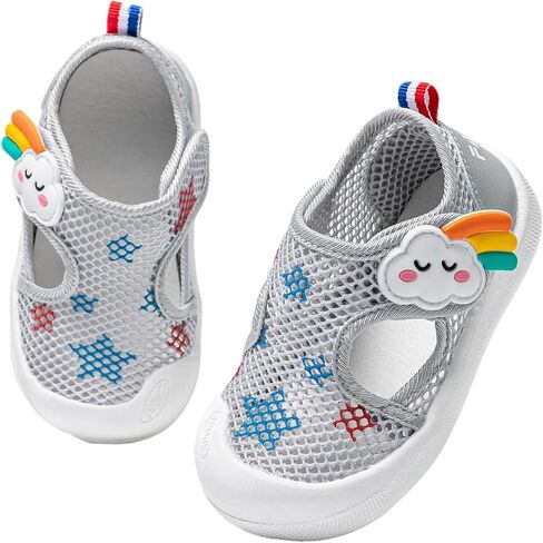Drecage Toddler Sandals for Girls Boys, Quick Dry Kids Summer Water Shoes Wide Barefoot First Walking Shoes Beach Pool, Non-Slip Lightweight Outdoor Daycare Sneakers in Saudi Arabia