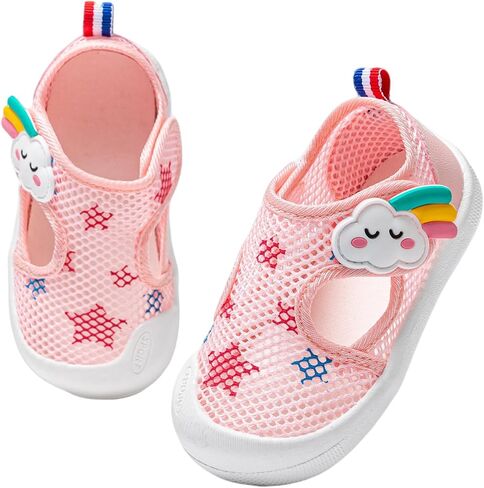 Drecage Toddler Sandals for Girls Boys, Quick Dry Kids Summer Water Shoes Wide Barefoot First Walking Shoes Beach Pool, Non-Slip Lightweight Outdoor Daycare Sneakers in Saudi Arabia