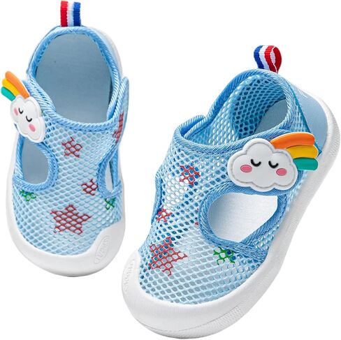 Drecage Toddler Sandals for Girls Boys, Quick Dry Kids Summer Water Shoes Wide Barefoot First Walking Shoes Beach Pool, Non-Slip Lightweight Outdoor Daycare Sneakers in Saudi Arabia