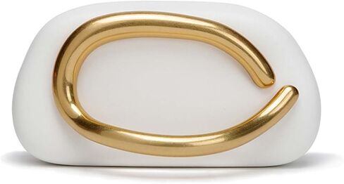 Acrylic Clutch Purse for Women Metal Handle Evening Bags Trendy Crossbody Bag for Wedding Party,Champagne in Kuwait