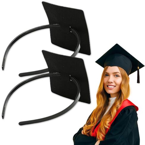 Pvoiue Graduation Cap Headband Insert, Grad Caps Headband Insert, Adjustable, Secures Cap and Keeps Hairstyle, Upgraded Interior Design, Simple and Practical Anti-Fall Hairband for Graduation in Saudi Arabia