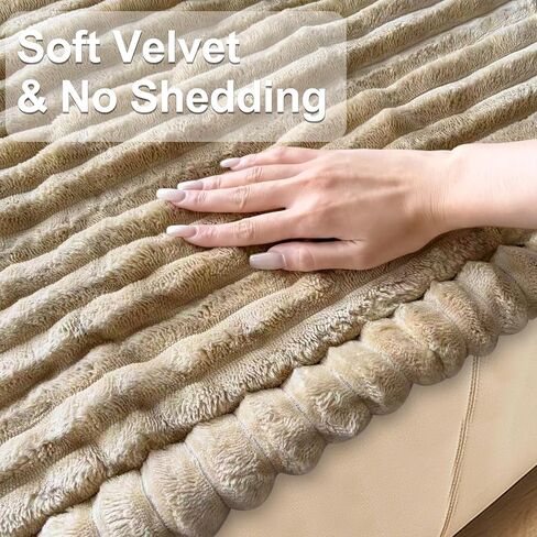 NAISI Couch Covers for Dogs Flannel Striped Furniture Protector with Thick Filling and Non-Slip Bottom Sectional Sofa Covers Washable Friendly for Pets(1pc/27.5"x 59",Dark Grey) in Saudi Arabia