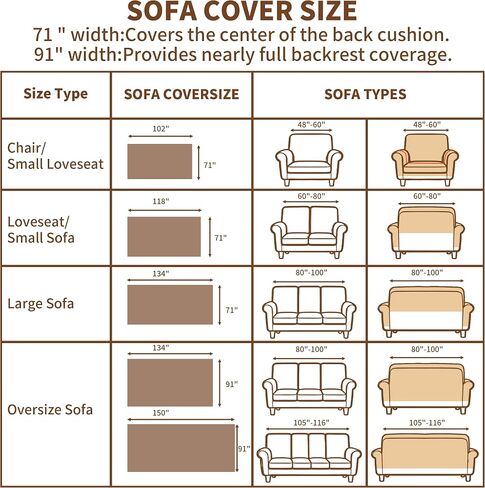 Couch Covers for Dogs 3 Cushion Reversible, Sofa Cover Washable, Loveseat Slipcovers for Pet, Furniture Protector for Sectional, Couch Cover Blanket, Wavy Stripe Chenille, Khaki, 71"x118" in Saudi Arabia