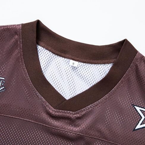 Oversized Y2k Jersey Shirt for Men Women Graphic V Neck Baggy Short Sleeve Sports Jersey Summer Streetwear Top in Saudi Arabia