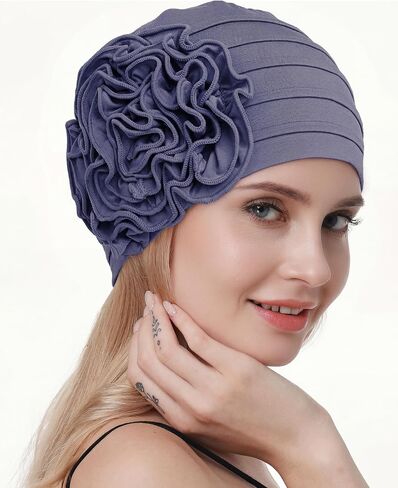 osvyo Chemo Cap for Women Turban Beanie for Cancer Patients, Soft Headwear for Hair Loss in Saudi Arabia
