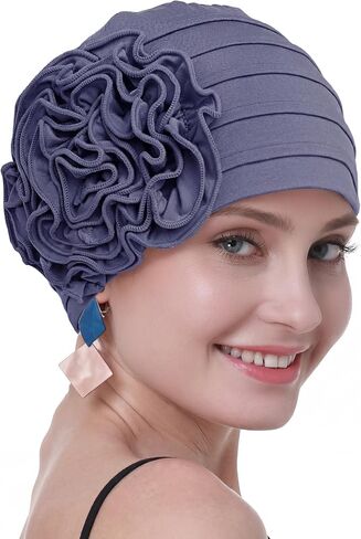 osvyo Chemo Cap for Women Turban Beanie for Cancer Patients, Soft Headwear for Hair Loss in Saudi Arabia