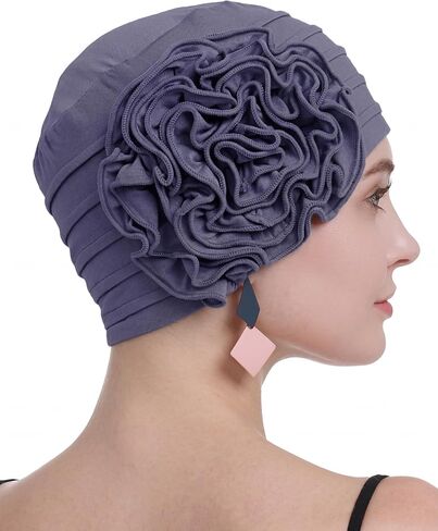 osvyo Chemo Cap for Women Turban Beanie for Cancer Patients, Soft Headwear for Hair Loss in Saudi Arabia