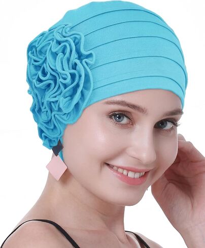 osvyo Chemo Cap for Women Turban Beanie for Cancer Patients, Soft Headwear for Hair Loss in Saudi Arabia