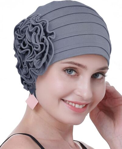 osvyo Chemo Cap for Women Turban Beanie for Cancer Patients, Soft Headwear for Hair Loss in Saudi Arabia