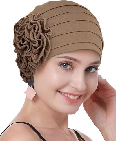 osvyo Chemo Cap for Women Turban Beanie for Cancer Patients, Soft Headwear for Hair Loss in Saudi Arabia