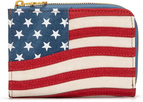 Montana West Vintage American Flag Wallet for Men&Women, American Pride Purse for Patriotic Day in Kuwait