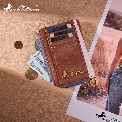 Montana West Vintage American Flag Wallet for Men&Women, American Pride Purse for Patriotic Day in Kuwait