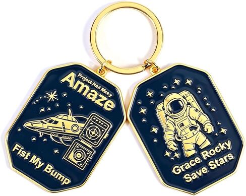 AICase لمشروع Hail Mary Merch Rocky Keychain مع رائد فضاء، متعدد الألوان المينا Grace Amaze قميص قبعة الزي ملصق ملصق هدايا بضائع قطيفة لمحبي عيد ميلاد الجدة حقيبة إكسسوارات ساحرة in Kuwait