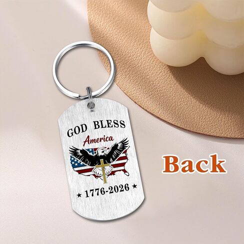 United States 250th Anniversary Keychain Gifts, 1776-2026 250 Years of Freedom Anniversary Merchandise, 4th of July Decorations in Saudi Arabia