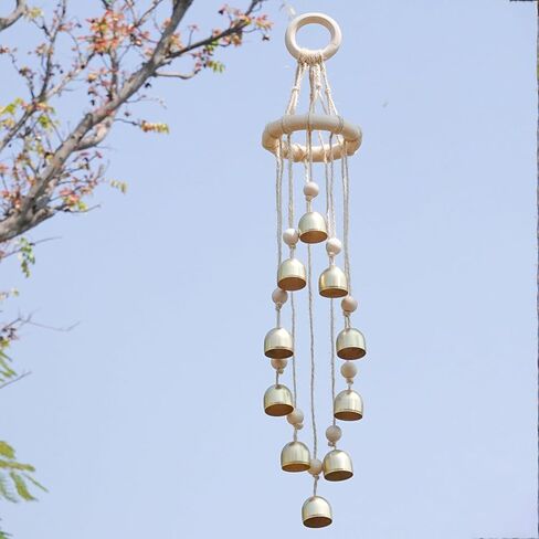 10 Bells Wind Chimes for Outdoor- Handmade Wind Chimes Bells for Outside Tree Home Garden Patio Porch Decoration- Hanging Bells Wind Chime in Saudi Arabia