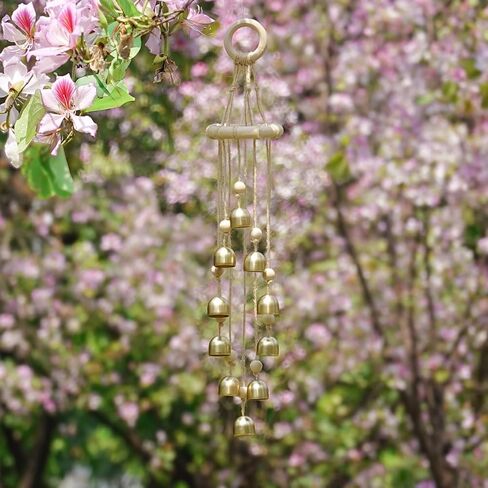 10 Bells Wind Chimes for Outdoor- Handmade Wind Chimes Bells for Outside Tree Home Garden Patio Porch Decoration- Hanging Bells Wind Chime in Saudi Arabia