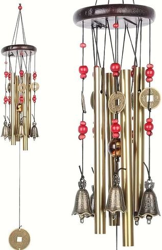 Metal Wood Alloy Copper Bell Wind Chime Creative Home Decoration Pendant Store Pendant in Kuwait
