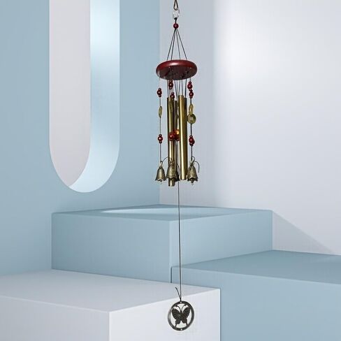 Metal Wood Alloy Copper Bell Wind Chime Creative Home Decoration Pendant Store Pendant in Kuwait
