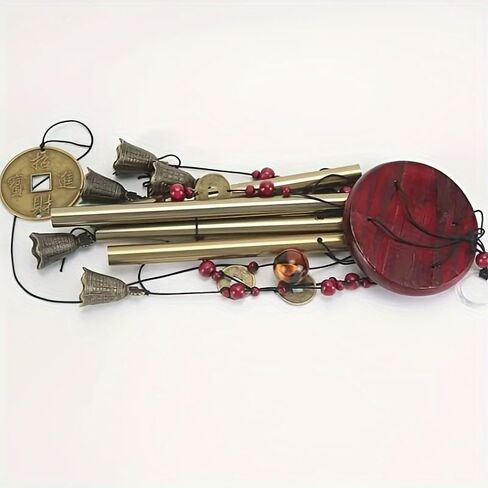 Metal Wood Alloy Copper Bell Wind Chime Creative Home Decoration Pendant Store Pendant in Kuwait