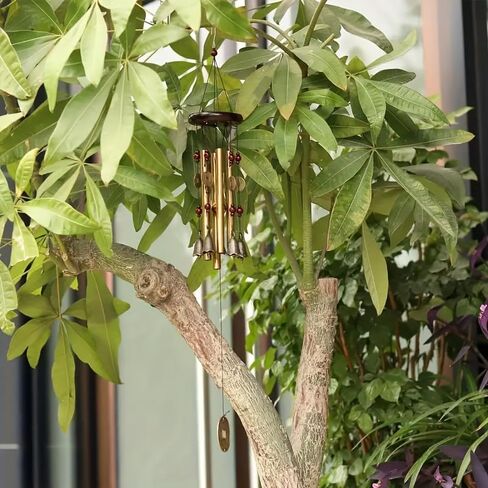 Metal Wood Alloy Copper Bell Wind Chime Creative Home Decoration Pendant Store Pendant in Kuwait
