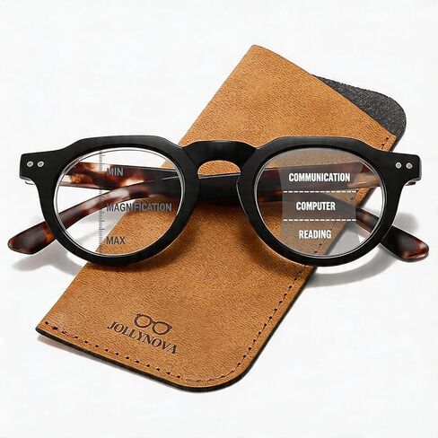 JOLLYNOVA HD7 Progressive Multifocal Reading Glasses RT95, No-Line Readers, Multi-Distance Vision, Blue Light Blocking in Saudi Arabia