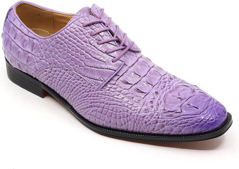 Men's Crocodile Embossed Lace-Up Formal Business Dress Oxford Shoes CROCO-01 in Kuwait