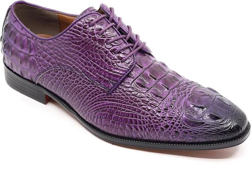 Men's Crocodile Embossed Lace-Up Formal Business Dress Oxford Shoes CROCO-01 in Kuwait