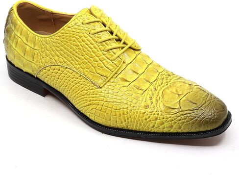 Men's Crocodile Embossed Lace-Up Formal Business Dress Oxford Shoes CROCO-01 in Kuwait