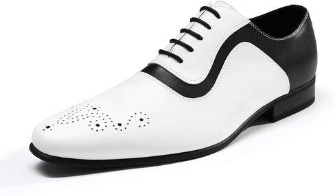 AUSTIN MILL Men’s Dress Shoes, Tuxedo Oxford Lace-Up Formal Shoe, Cap Toe, Non-Slip Rubber Sole, Cushioned Insole, Wedding Prom Party Business in Saudi Arabia