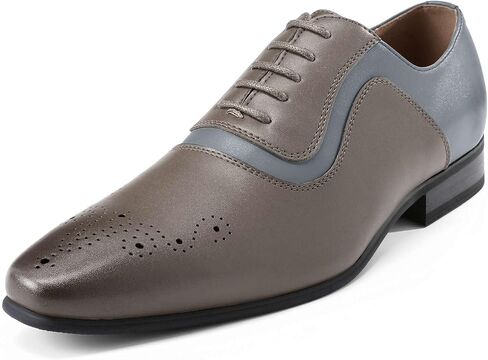 AUSTIN MILL Men’s Dress Shoes, Tuxedo Oxford Lace-Up Formal Shoe, Cap Toe, Non-Slip Rubber Sole, Cushioned Insole, Wedding Prom Party Business in Kuwait