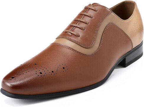 AUSTIN MILL Men’s Dress Shoes, Tuxedo Oxford Lace-Up Formal Shoe, Cap Toe, Non-Slip Rubber Sole, Cushioned Insole, Wedding Prom Party Business in Kuwait