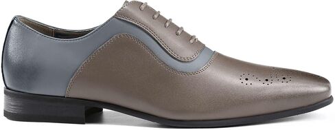 AUSTIN MILL Men’s Dress Shoes, Tuxedo Oxford Lace-Up Formal Shoe, Cap Toe, Non-Slip Rubber Sole, Cushioned Insole, Wedding Prom Party Business in Kuwait