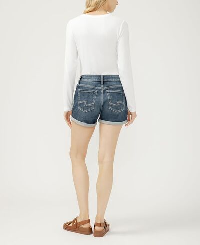 Silver Jeans Co. Women's Elyse Mid Rise Comfort Fit Short, Medium Wash, 32W x 4L in Kuwait
