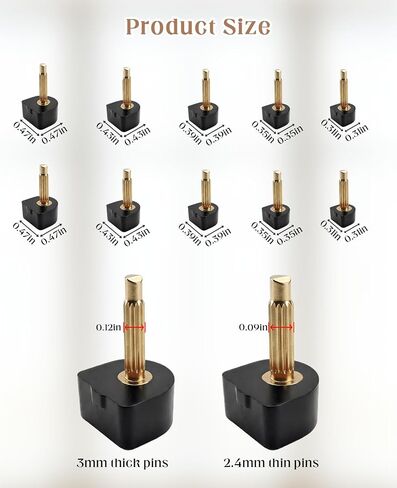 40 Pairs High Heel Tips Replacement, U Cap Style, 5 Sizes (8-12mm), 2.4mm & 3mm Metal Core, Durable Non-Slip Heel Caps for Women's Shoes, Quiet & Quick DIY Installation in Saudi Arabia
