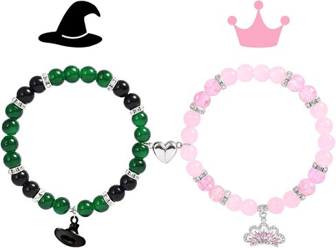 Witch Merch Costume Gifts for Girls Crown Accessories Matching Bracelets for Couples Best Friend Friendship Kit Bestie Christmas Gifts for Women Long Distance in Saudi Arabia