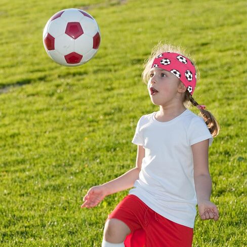 ANBALA 6 Pcs Soccer Headbands for Women Girls Elastic Sweatband Headbands Adjustable Athletic Headband for Daily, Running, Football in Saudi Arabia