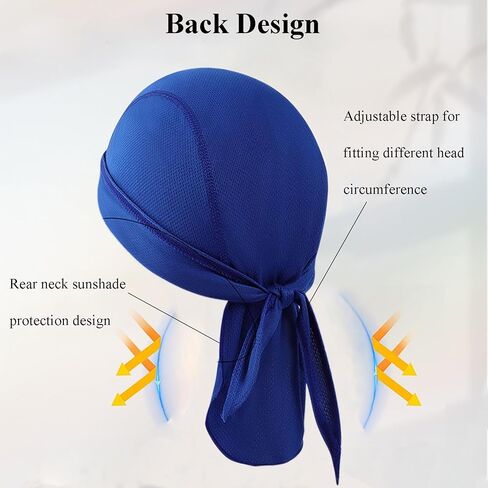 Durags Cooling Helmet Liner, Sweat Wicking Dew Rag, Breathable Helmet Do Rags, Doo Rag for Men and Women in Saudi Arabia