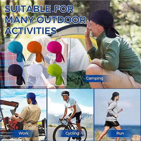 Durags Cooling Helmet Liner, Sweat Wicking Dew Rag, Breathable Helmet Do Rags, Doo Rag for Men and Women in Saudi Arabia